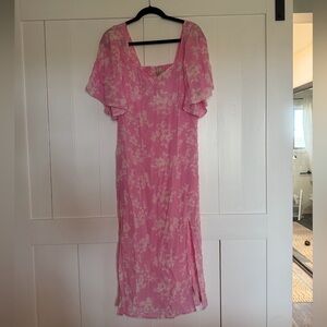 A New Day-Pink Floral Maxi Dress NWT
